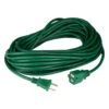 40' Green 2-Prong Outdoor Extension Power Cord With End Connector 2 40' Green 2-Prong Outdoor Extension Power Cord With End Connector -Christmas Decoration Store ys90568 32757.1667560778