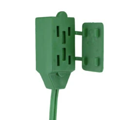 15' Green Indoor Power Extension Cord With 3-Outlets And Foot Switch 9 15' Green Indoor Power Extension Cord With 3-Outlets And Foot Switch -Christmas Decoration Store ys90571 2 67502.1667518784