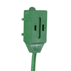 15' Green Indoor Power Extension Cord With 3-Outlets And Foot Switch 10 15' Green Indoor Power Extension Cord With 3-Outlets And Foot Switch -Christmas Decoration Store ys90571 3 66311.1667518785