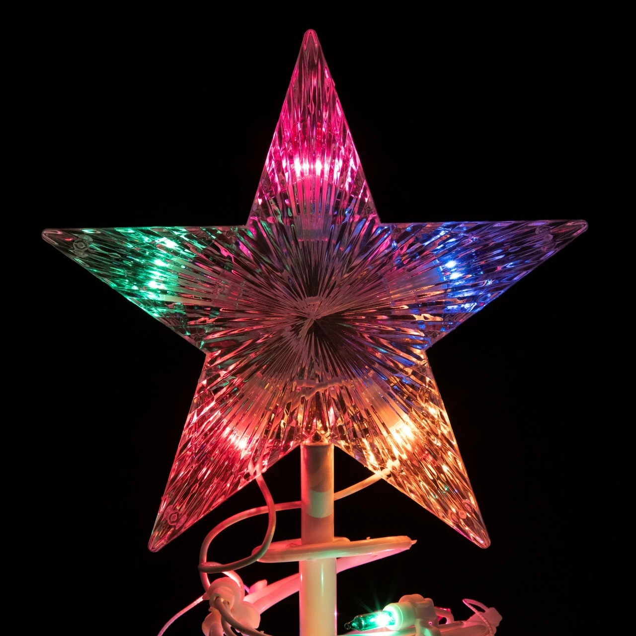 4ft Lighted Spiral Christmas Tree With Star Tree Topper, Multi Lights 6 4ft Lighted Spiral Christmas Tree With Star Tree Topper, Multi Lights - Image 4