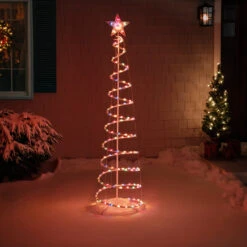 6' Pre-Lit Spiral Christmas Tree - Multi Color Lights 8 6' Pre-Lit Spiral Christmas Tree - Multi Color Lights -Christmas Decoration Store ys multitree large 2 49822.1667530462
