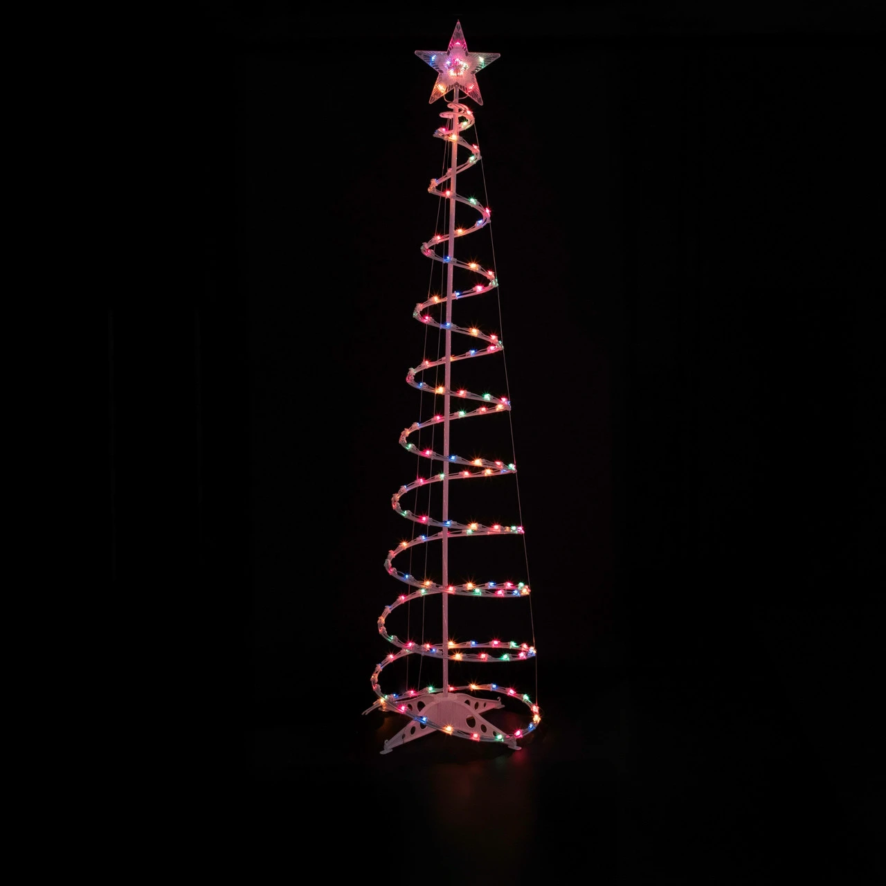 6' Pre-Lit Spiral Christmas Tree - Multi Color Lights 3 6' Pre-Lit Spiral Christmas Tree - Multi Color Lights