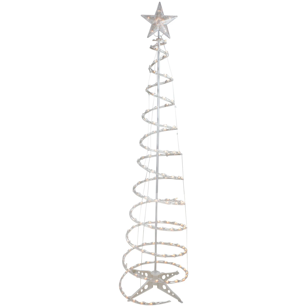 6' Pre-Lit Spiral Christmas Tree - Clear Lights 4 6' Pre-Lit Spiral Christmas Tree - Clear Lights - Image 2
