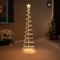 6' Pre-Lit Spiral Christmas Tree - Clear Lights 8 6' Pre-Lit Spiral Christmas Tree - Clear Lights -Christmas Decoration Store ys wwtree large 2 71937.1667529885