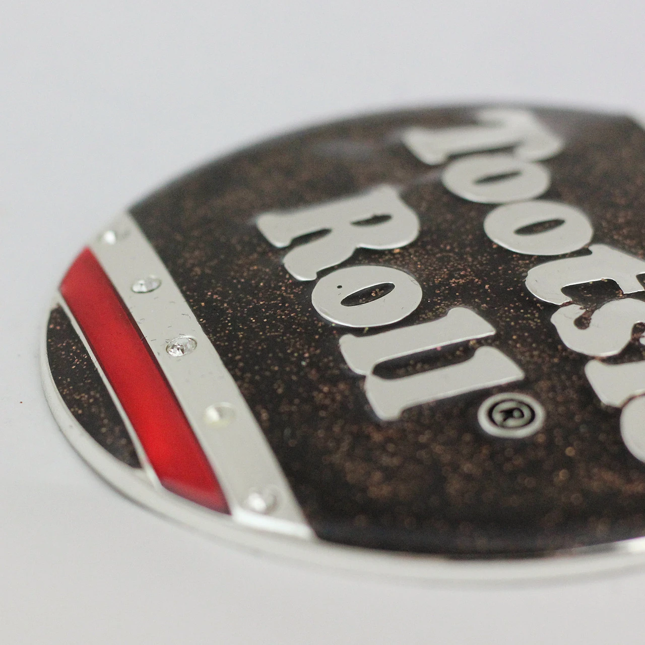 3.5" Silver And Brown "Tootsie Roll" Candy Logo Christmas Ornament 4 3.5" Silver And Brown "Tootsie Roll" Candy Logo Christmas Ornament - Image 2