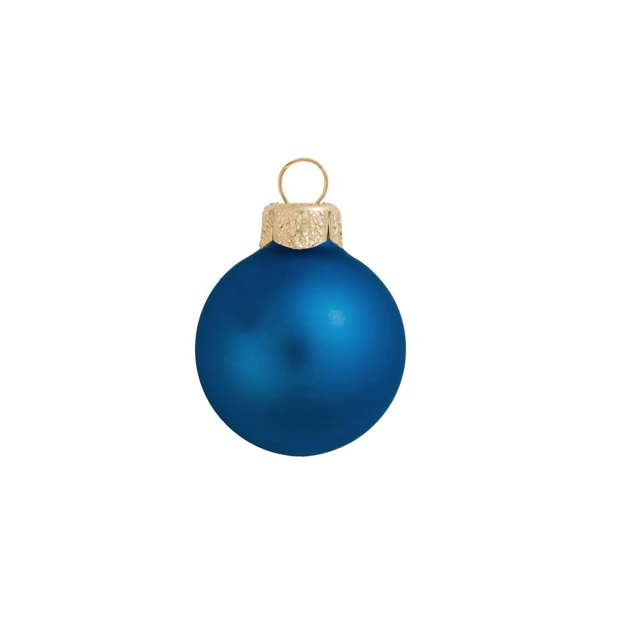 8ct Cobalt Blue Matte Glass Christmas Ball Ornaments 3.25" (80mm) 3 8ct Cobalt Blue Matte Glass Christmas Ball Ornaments 3.25" (80mm)