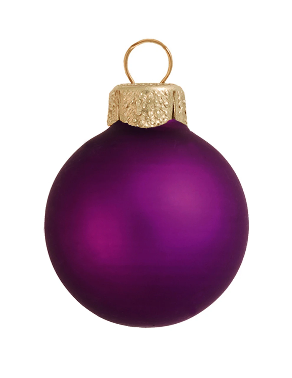 12ct Purple Glass Matte Finish Christmas Ball Ornaments 2.75" (70mm) 3 12ct Purple Glass Matte Finish Christmas Ball Ornaments 2.75" (70mm)